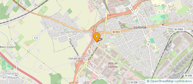 localisation de l'entreprise LOMME TERRANIMO à LILLE