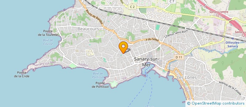 localisation de l'entreprise LOMPRE BOISSONNET à SANARY-SUR-MER