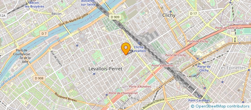 localisation de l'entreprise LOMU BATIMENT à LEVALLOIS-PERRET