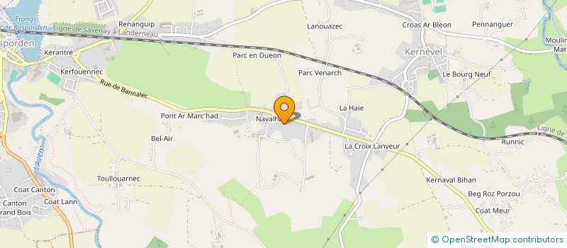 localisation de l'entreprise LOMY à ROSPORDEN