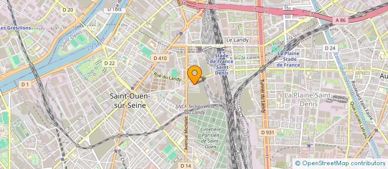 localisation de l'entreprise LONA CONSEIL à SAINT-OUEN-SUR-SEINE