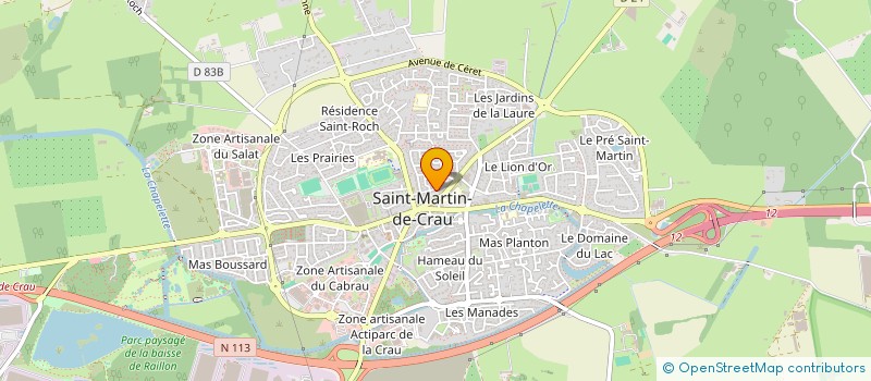 localisation de l'entreprise LONA PHARMA à SAINT-MARTIN-DE-CRAU