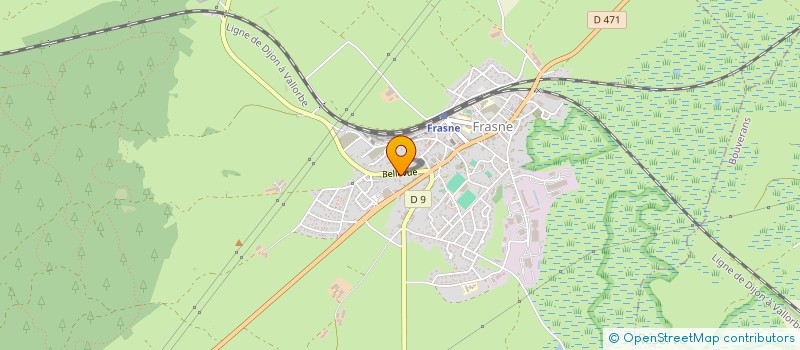 localisation de l'entreprise LONCHAMPT BELLEVUE à FRASNE