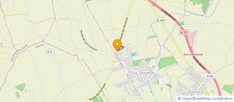 localisation de l'entreprise LONCOTEAU  LA SAUVETAT