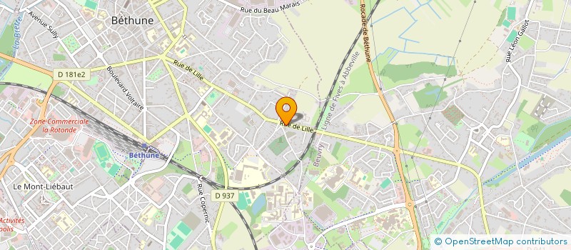 localisation de l'entreprise LONDA  BETHUNE