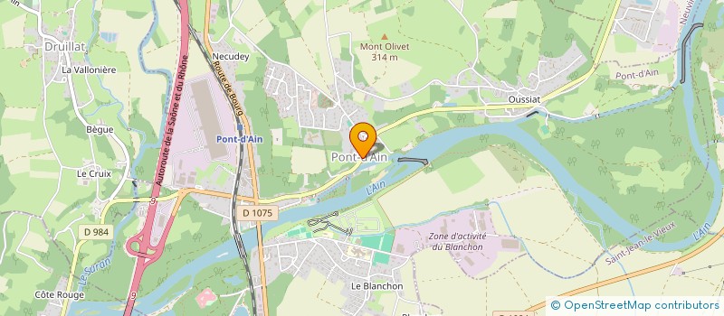 localisation de l'entreprise LONDAINE  PONT-D'AIN