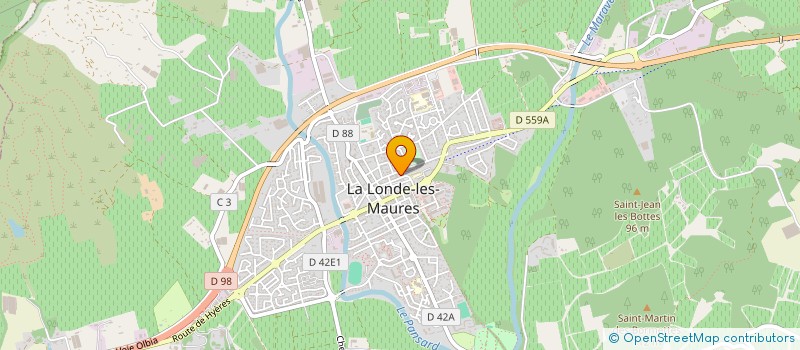 localisation de l'entreprise LONDAIS ATHLETIC MEDITERRANEEN à LA LONDE-LES-MAURES
