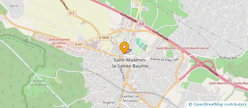 localisation de l'entreprise LONDIMMO à SAINT-MAXIMIN-LA-SAINTE-BAUME