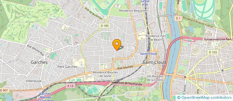 localisation de l'entreprise LONDON à SAINT-CLOUD