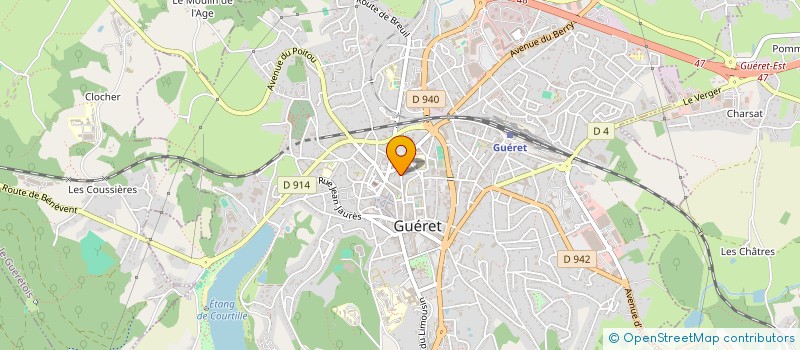 localisation de l'entreprise LONDRES à GUERET