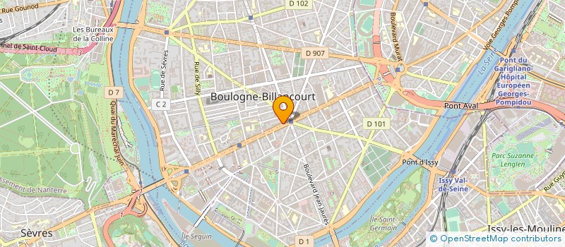 localisation de l'entreprise LONE ET LA LUNE à BOULOGNE-BILLANCOURT