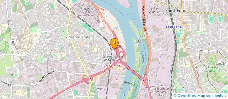 localisation de l'entreprise LONES 38  OULLINS-PIERRE-BENITE