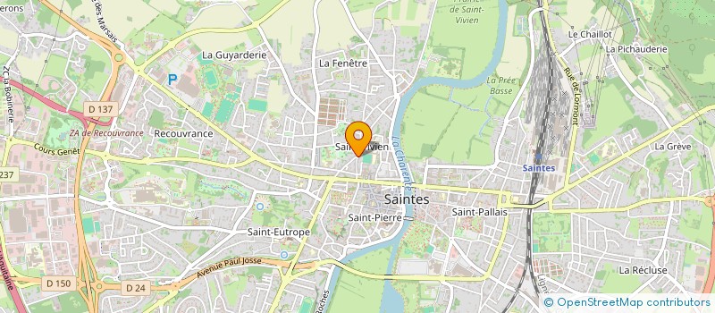 localisation de l'entreprise LONETHIA  SAINTES