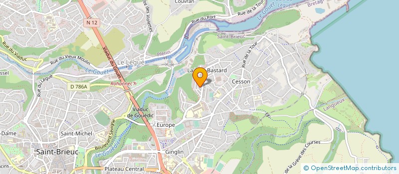 localisation de l'entreprise LONG COURS CONSEIL à SAINT-BRIEUC