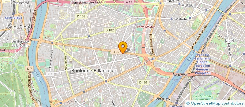 localisation de l'entreprise LONG DISTANCE à BOULOGNE-BILLANCOURT