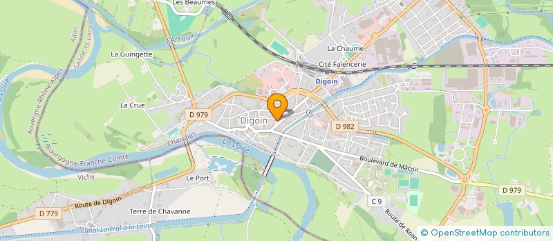 localisation de l'entreprise LONG FENG à DIGOIN
