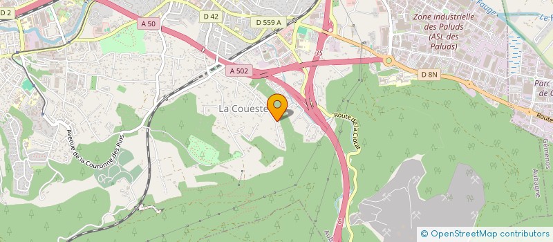 localisation de l'entreprise LONG MAURICE PLOMBERIE CHAUFFAGE ENERGIES NOUVELLES à AUBAGNE