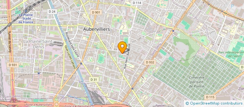 localisation de l'entreprise LONG PHENG à AUBERVILLIERS