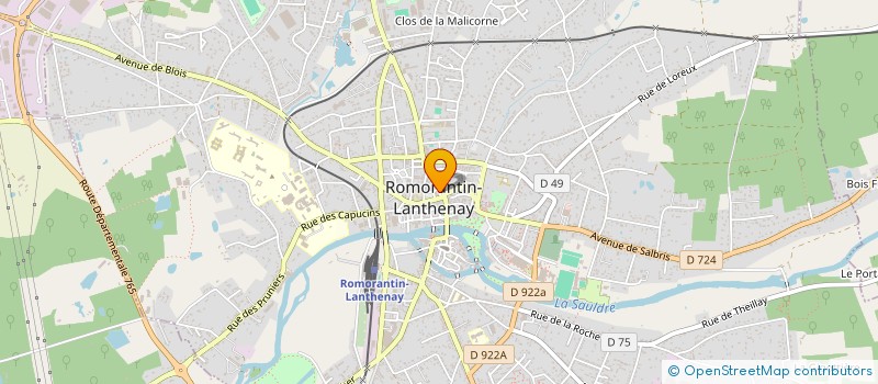 localisation de l'entreprise LONG RANGE à ROMORANTIN-LANTHENAY
