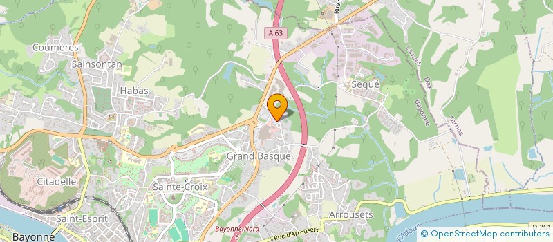 localisation de l'entreprise LONG ROAD à BAYONNE