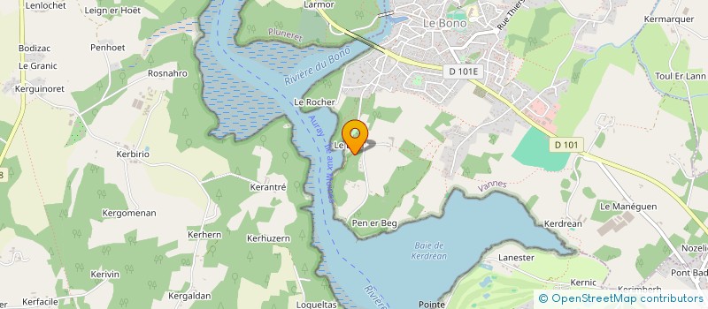 localisation de l'entreprise LONG WAVES  LE BONO