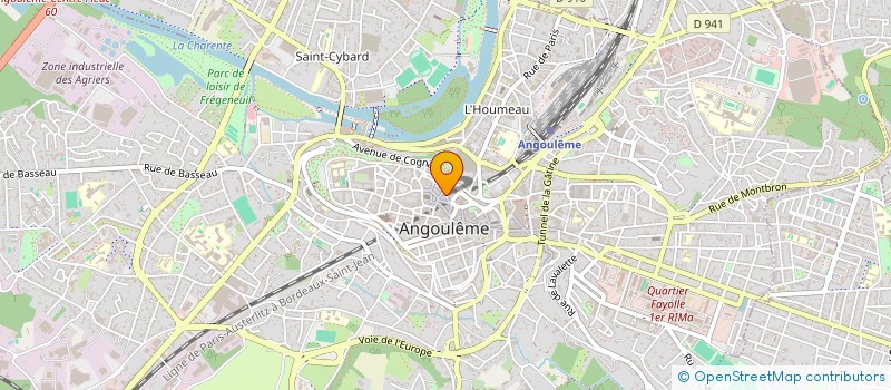 localisation de l'entreprise LONG WAY à ANGOULEME