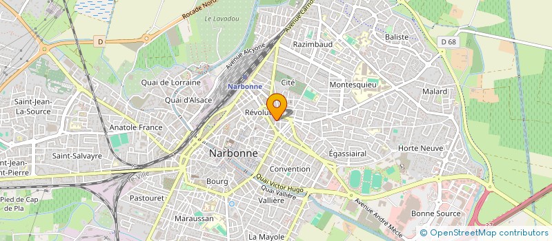 localisation de l'entreprise LONGANI à NARBONNE