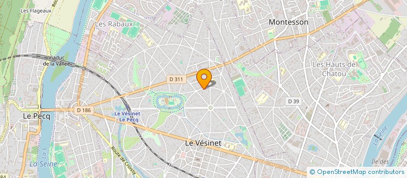 localisation de l'entreprise LONGCHAMP CB  LE VESINET