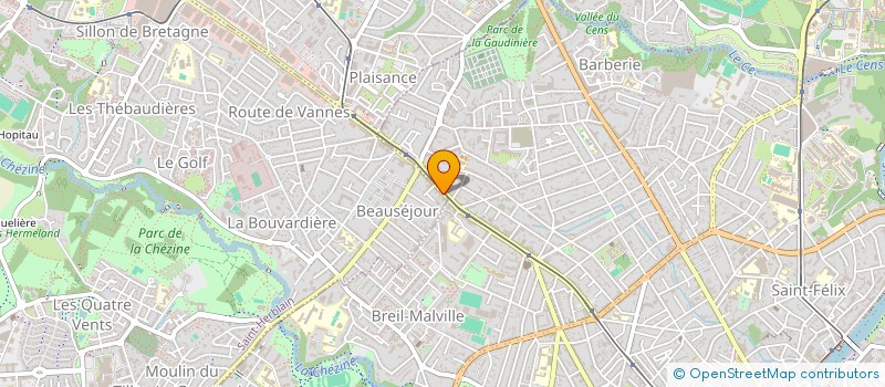 localisation de l'entreprise LONGCHAMP IMMOBILIER à SAINT-HERBLAIN