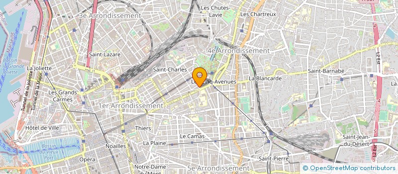 localisation de l'entreprise LONGCHAMP PNEUS à MARSEILLE