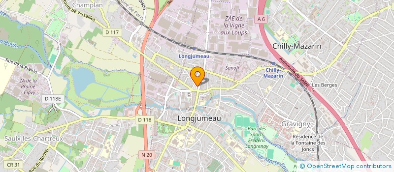 localisation de l'entreprise LONGCOIFF à LONGJUMEAU