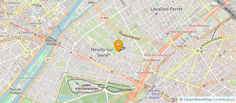 localisation de l'entreprise LONGDA à NEUILLY-SUR-SEINE