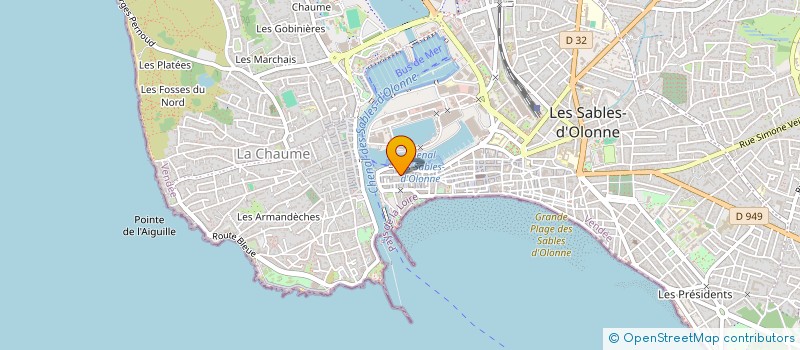 localisation de l'entreprise LONGE COTE DU PAYS DES OLONNES à LES SABLES D'OLONNE