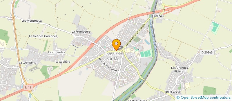 localisation de l'entreprise LONGEA  DOMPIERRE-SUR-MER