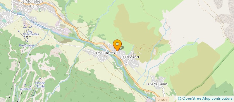 localisation de l'entreprise LONGEOT à LE MONETIER-LES-BAINS