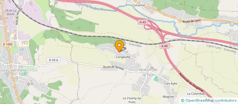 localisation de l'entreprise LONGEVILLE  SEREZIN-DE-LA-TOUR