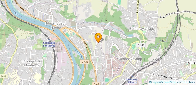 localisation de l'entreprise LONGILIGNE à FONTAINES-SUR-SAONE