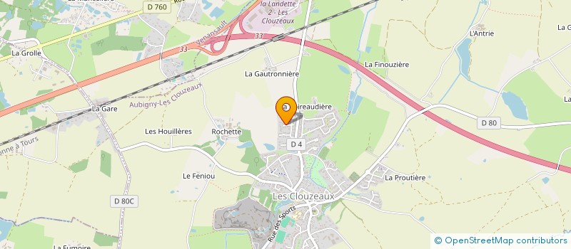 localisation de l'entreprise LONGIN à AUBIGNY-LES CLOUZEAUX