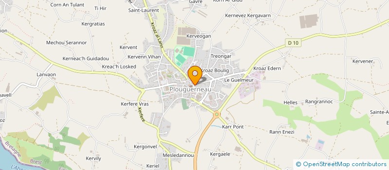 localisation de l'entreprise LONGITUDE OUEST à PLOUGUERNEAU