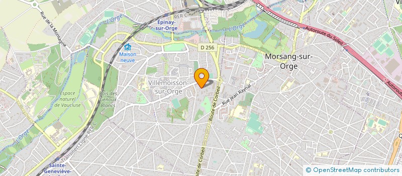localisation de l'entreprise LONGJUFLEX à VILLEMOISSON-SUR-ORGE
