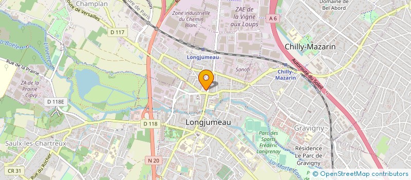 localisation de l'entreprise LONGJUMEAU EN FETE à LONGJUMEAU