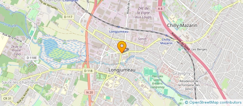 localisation de l'entreprise LONGJUMOPTIC à LONGJUMEAU