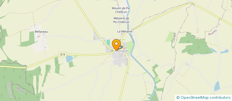 localisation de l'entreprise LONGRE-LOISIRS-ANIMATIONS CULTURELLES  LONGRE