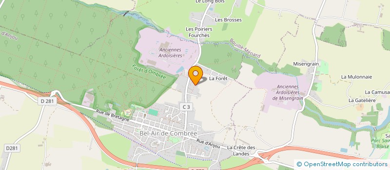 localisation de l'entreprise LONGSCHAMPS  BOUILLE-MENARD