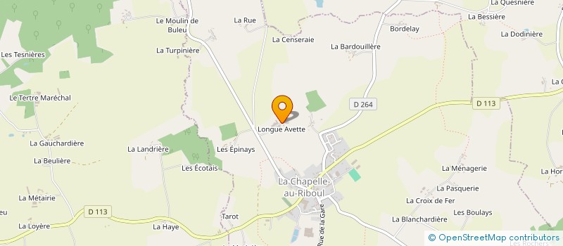 localisation de l'entreprise LONGUE AVETTE à LA CHAPELLE-AU-RIBOUL