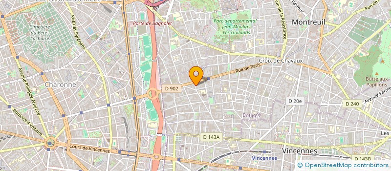 localisation de l'entreprise LONGUE DATE à MONTREUIL