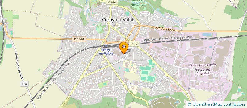 localisation de l'entreprise LONGUE WUE  CREPY-EN-VALOIS