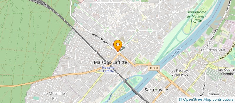 localisation de l'entreprise LONGUEIL ENCADREMENT  MAISONS-LAFFITTE