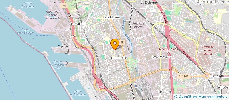 localisation de l'entreprise LONGUET ELECTRICITE & CLIMATISATION à MARSEILLE