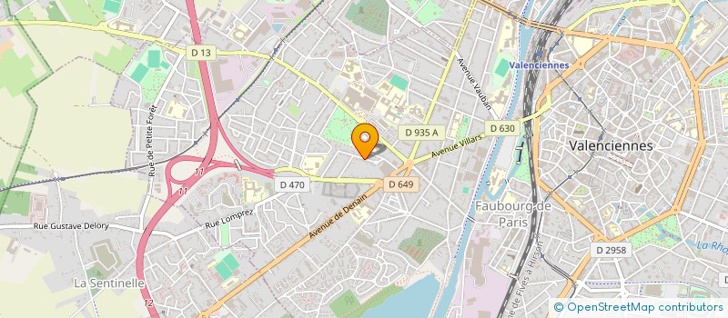 localisation de l'entreprise LONGUEURS D ONDES  VALENCIENNES